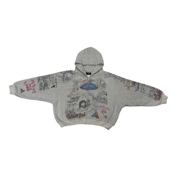 WE ARE RIGHTEOUS JESUS MY LORD ZIP UP GREY