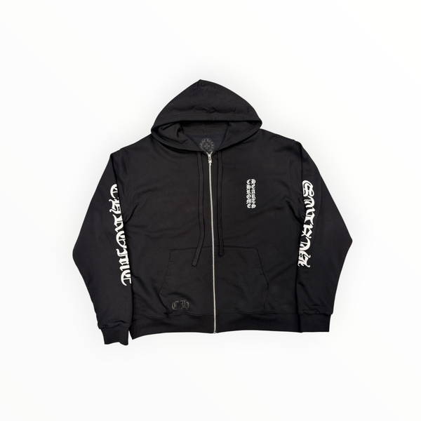 CHROME HEARTS THERMAL LINED VERTICAL LOGO ZIP UP