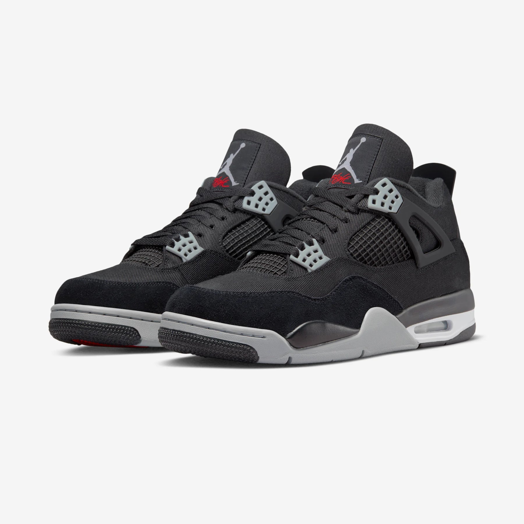 AIR JORDAN 4 RETRO BLACK CANVAS NIB