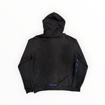 CHROME HEARTS BLUE VERTICAL LOGO HOODIE BLACK BRAND NEW