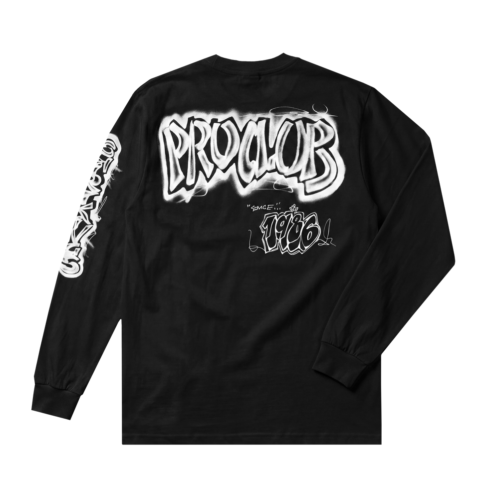 CLIENTELE SHIRT KING PHADE LONG SLEEVE BLACK SHIRT