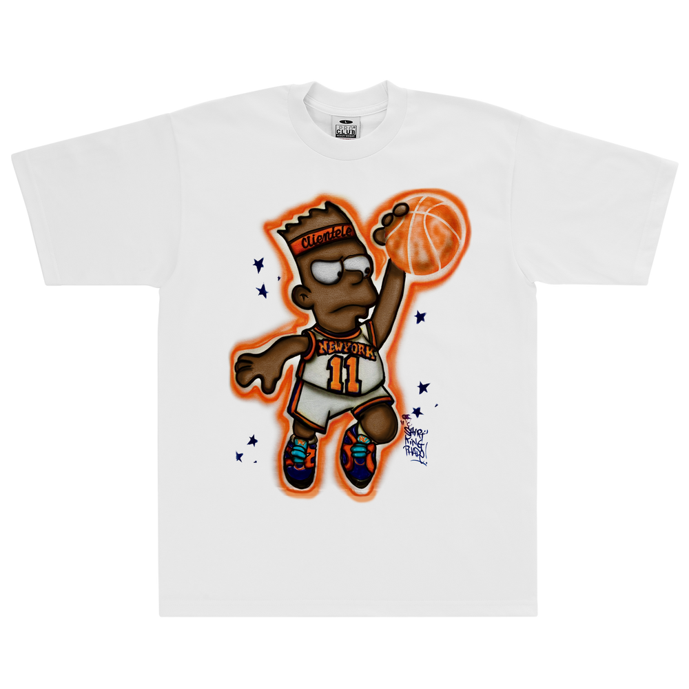 CLIENTELE SHIRT KING PHADE BART TEE WHITE
