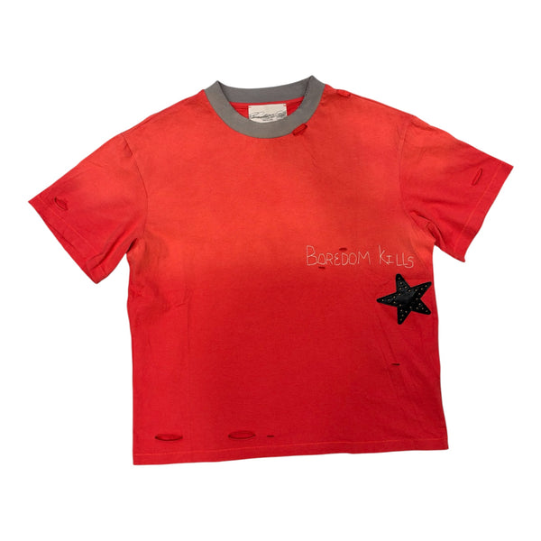 BOREDOM KILLS STARDOM TEE RED