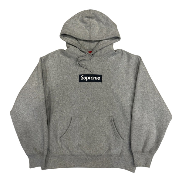 SUPREME FW25 BOX LOGO HOODED SWEATSHIRT HEATHER GREY
