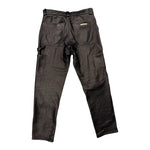 CHROME HEARTS FLEUR KNEE LEATHER PANTS