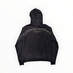 CHROME HEARTS FLORAL HORSESHOE PULLOVER HOODIE BLACK/BLACK
