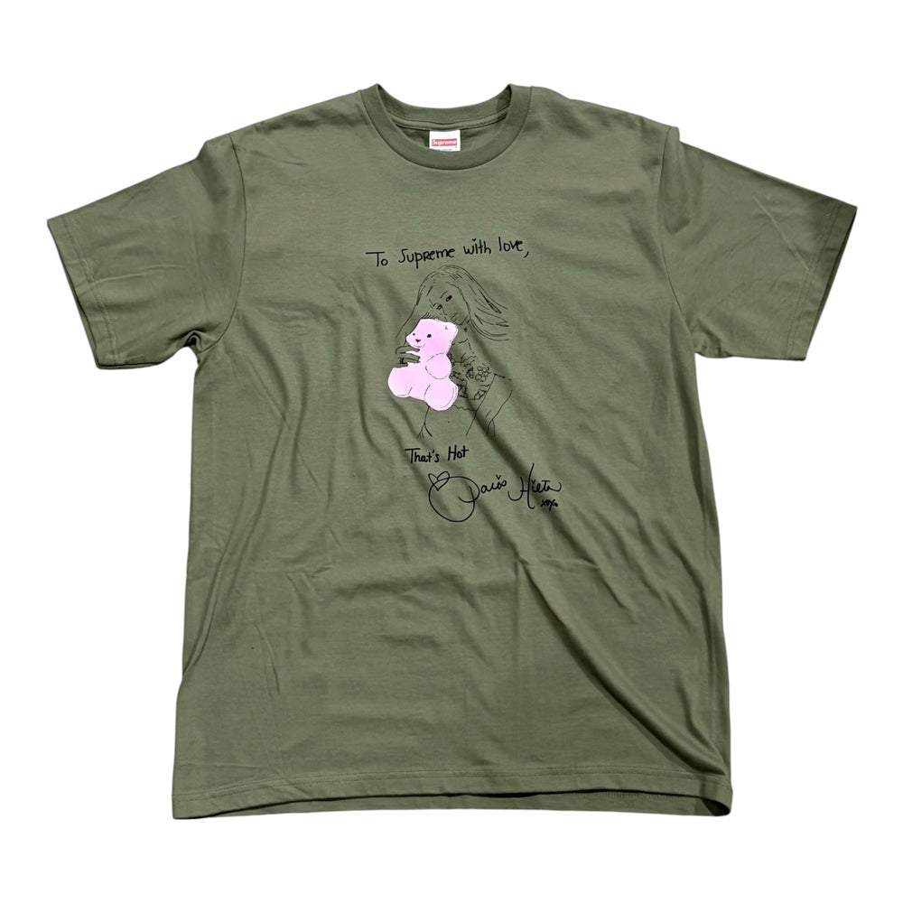 SUPREME FW 26 PARIS TEE LIGHT OLIVE