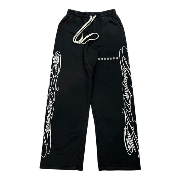 BOREDOM KILLS SCRIPT SWEATPANTS BLACK