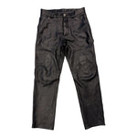 CHROME HEARTS FLEUR KNEE LEATHER PANTS