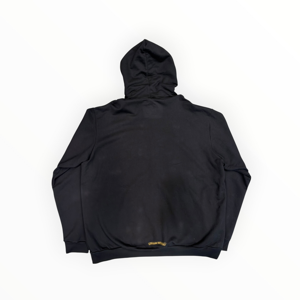 CHROME HEARTS HOODED PULLOVER VERTICAL LOGO ARMY GREEN