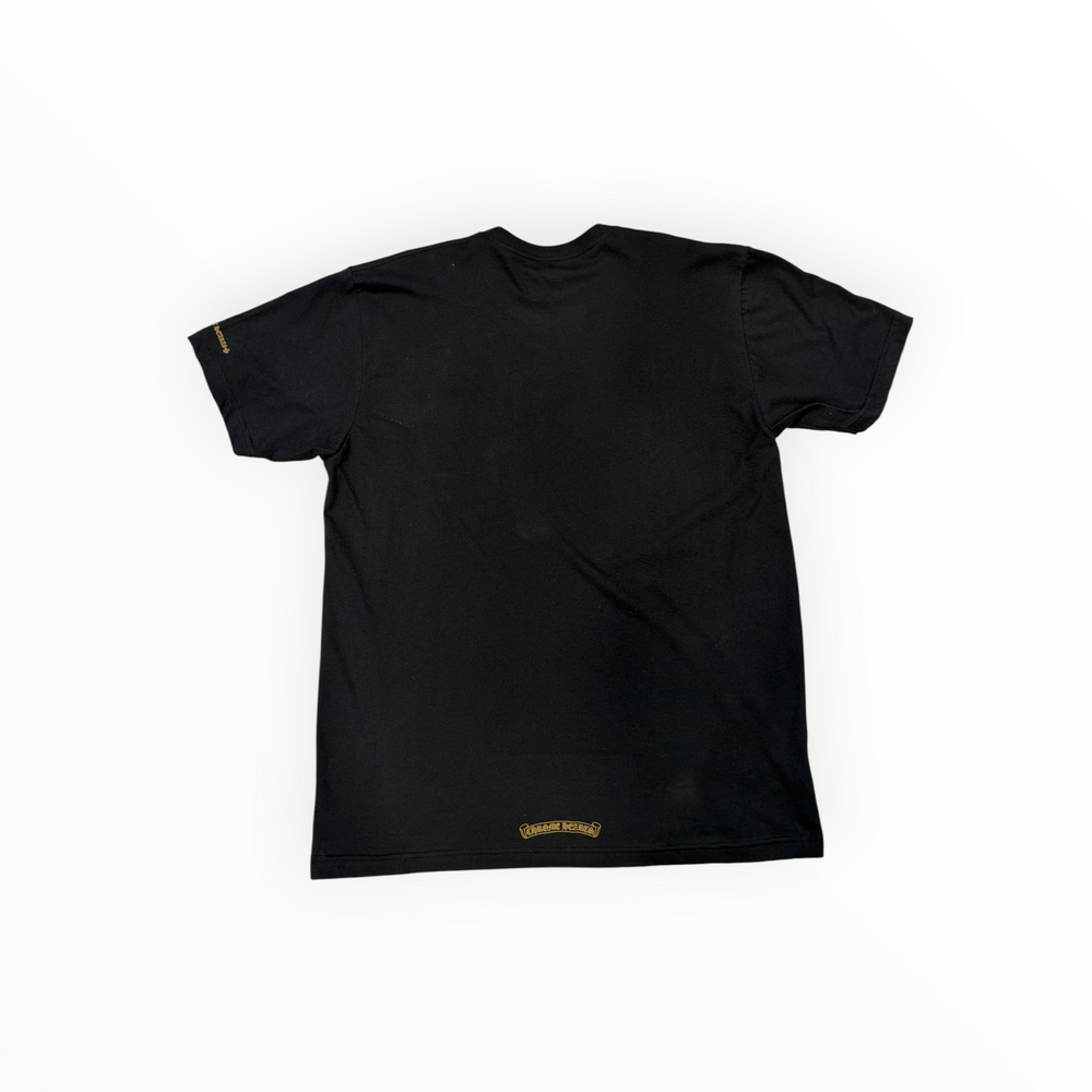 CHROME HEARTS NECK LOGO POCKET TEE BLK
