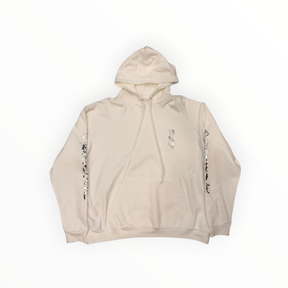 CHROME HEARTS 1988 FOIL PULLOVER HOODIE WHITE
