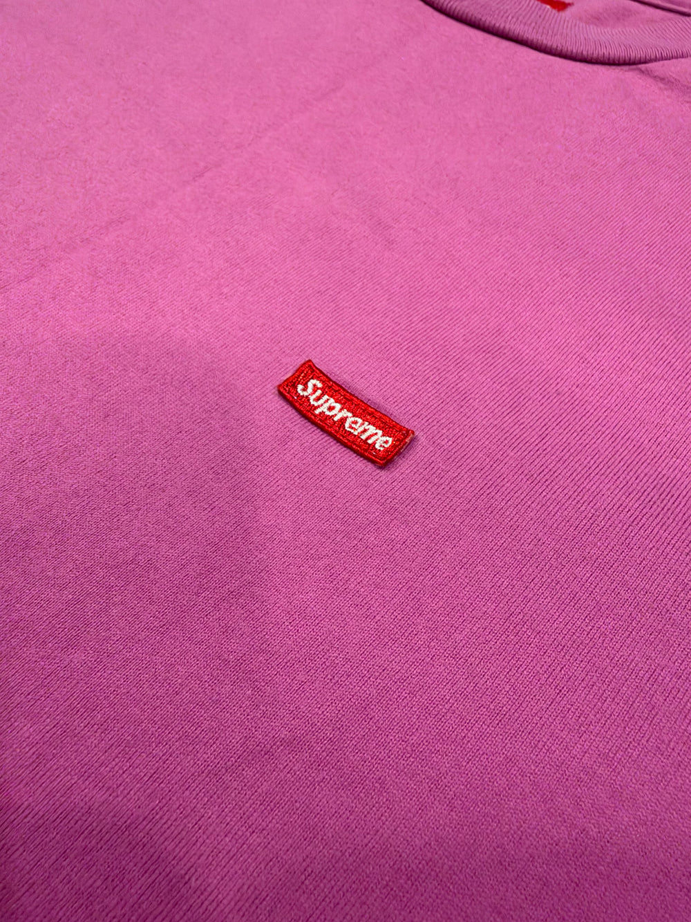 SUPREME SS17 SMALL BOX TEE DARK PINK