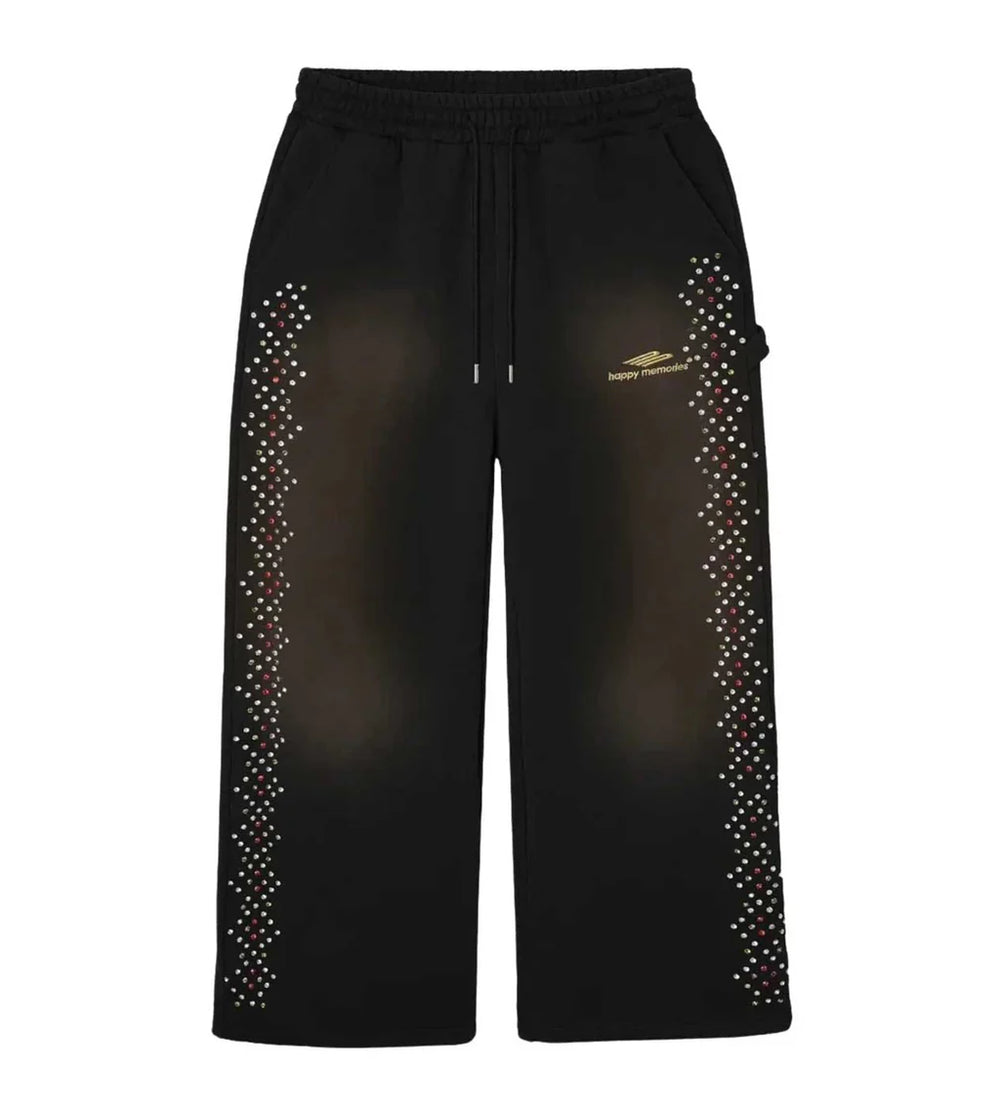 HMDD CRYSTAL SWEATS BLACK