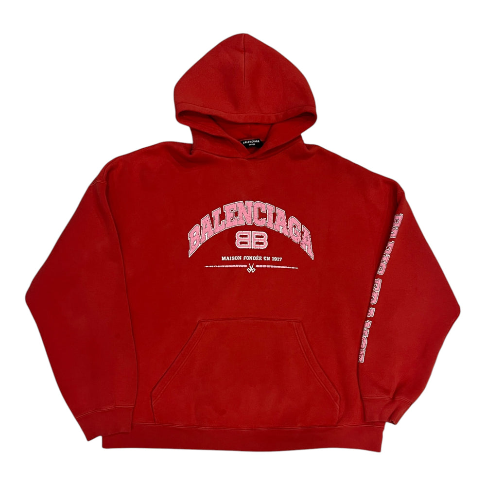 BALENCIAGA MAISON PRINT GRAPHIC HOODIE