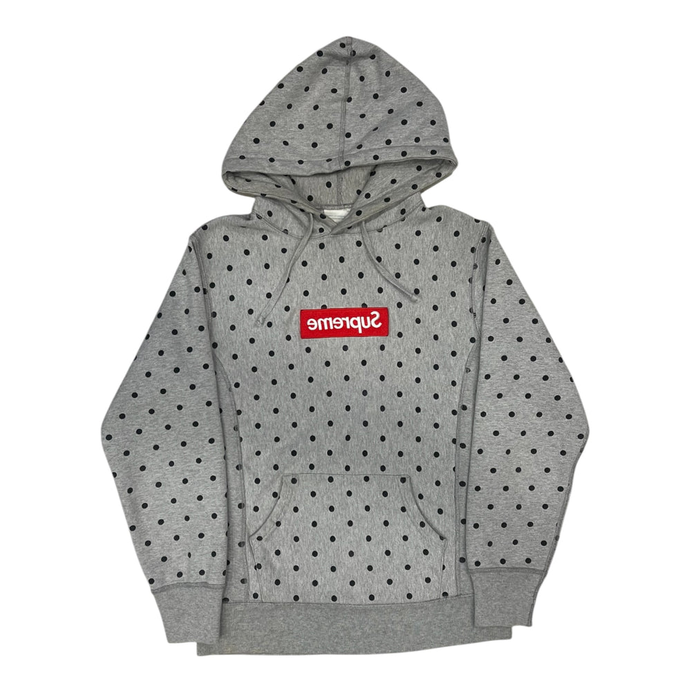 SUPREME FW12 CDG POLKA DOT BOX LOGO GREY