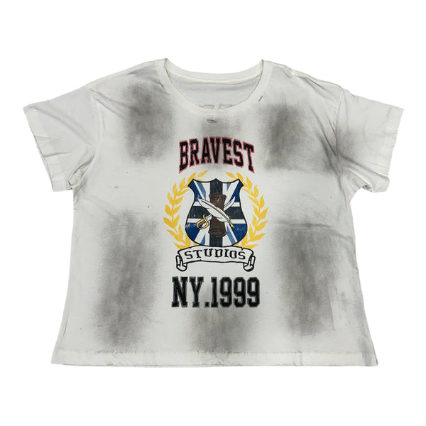 BRAVEST STUDIOS CREST TEE WHITE