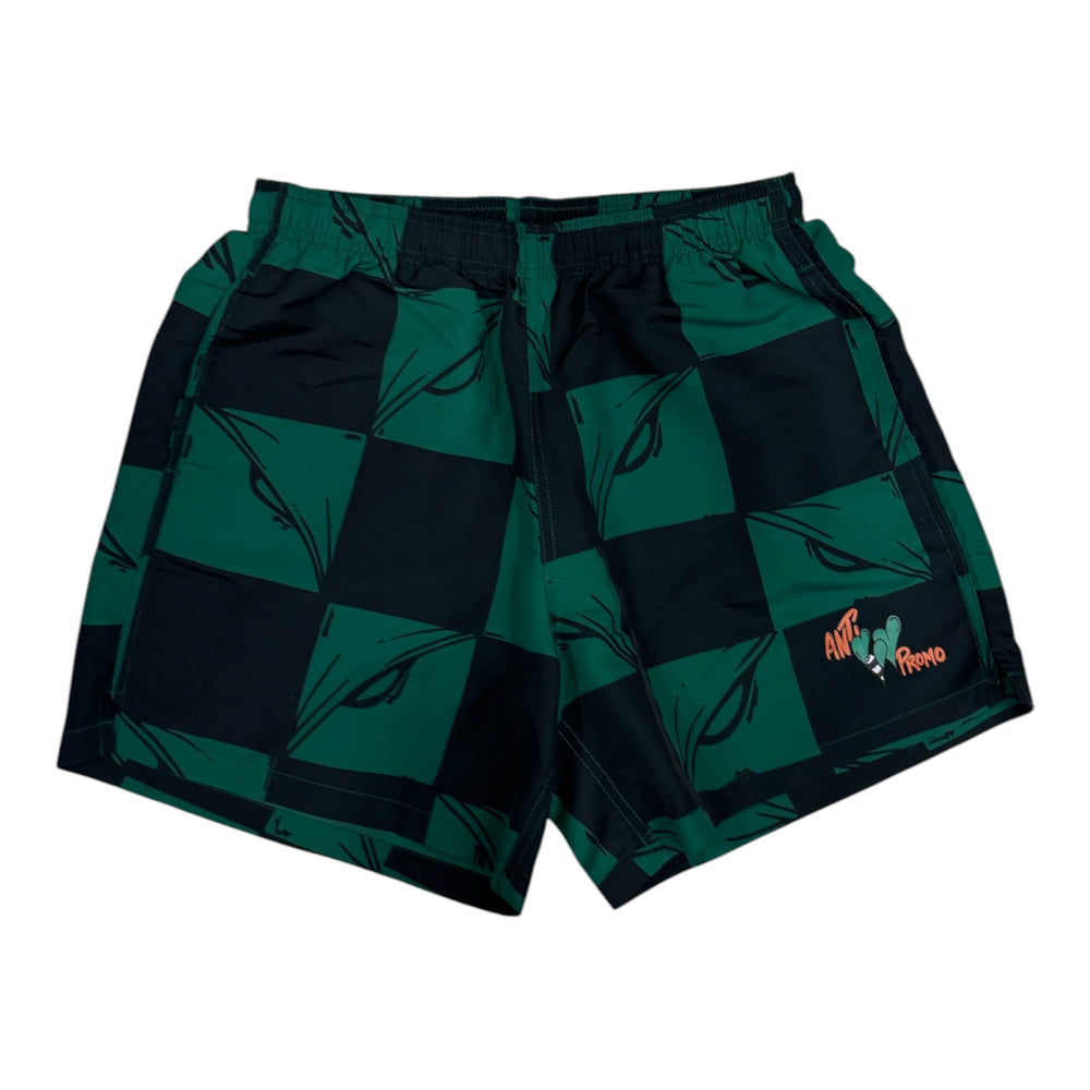 MATTY BOY ANTI-PROMO 99 EYES NYLON SHORTS GREEN