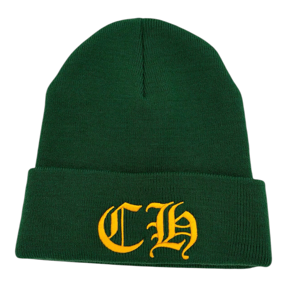 CHROME HEARTS CH BEANIE GREEN/YELLOW