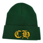 CHROME HEARTS CH BEANIE GREEN/YELLOW