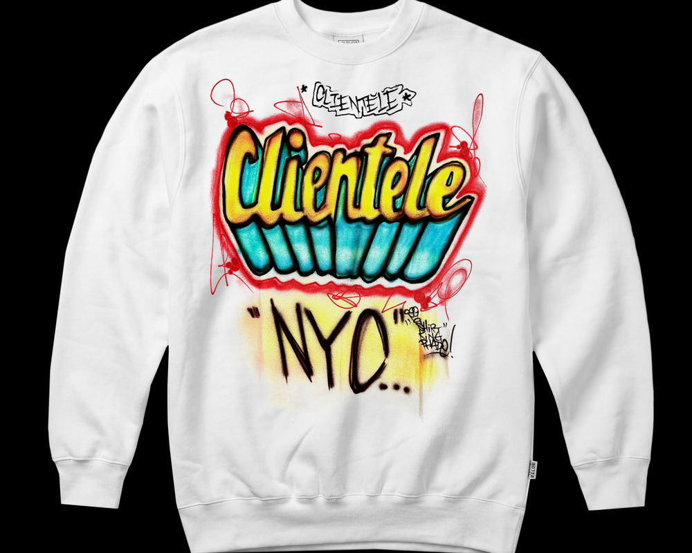 CLIENTELE SHIRT KING PHADE WHITE CREWNECK