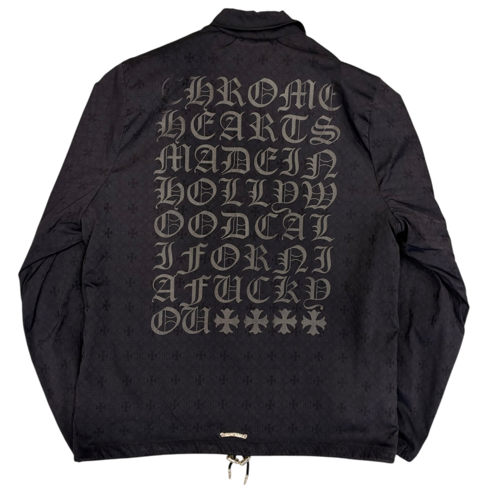 CHROME HEARTS EYECHART NYLON RIGGINS COACH JACKET