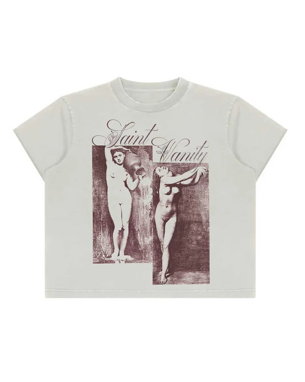 SAINT VANITY UNI S-E-X GEMINI TEE WHITE