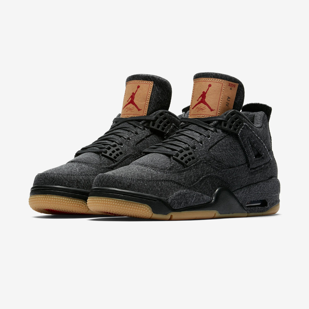 AIR JORDAN 4 RETRO LEVI'S BLACK (LEVI'S TAG) NIB