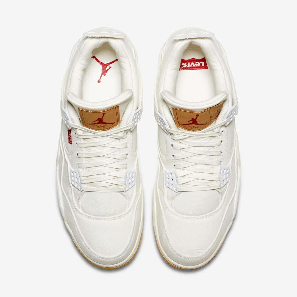 AIR JORDAN 4 RETRO LEVI'S WHITE (LEVI'S TAG) NIB