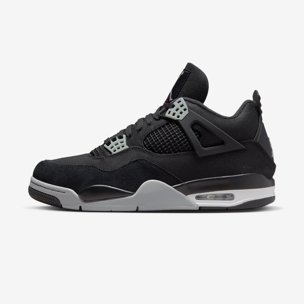 AIR JORDAN 4 RETRO BLACK CANVAS NIB