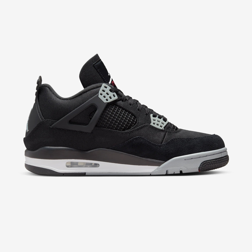 AIR JORDAN 4 RETRO BLACK CANVAS NIB