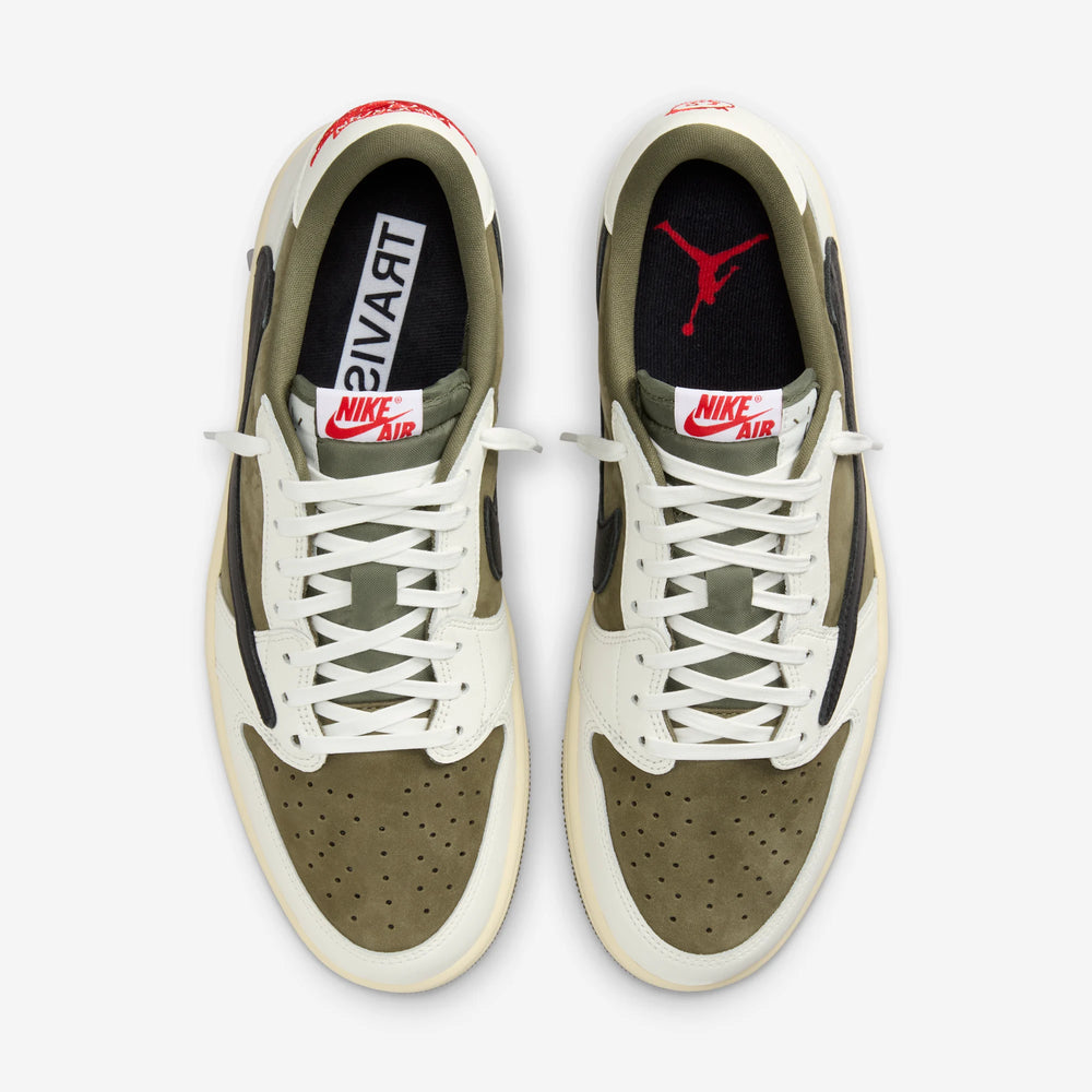 AIR JORDAN 1 RETRO LOW OG SP TRAVIS SCOTT MEDIUM OLIVE NIB