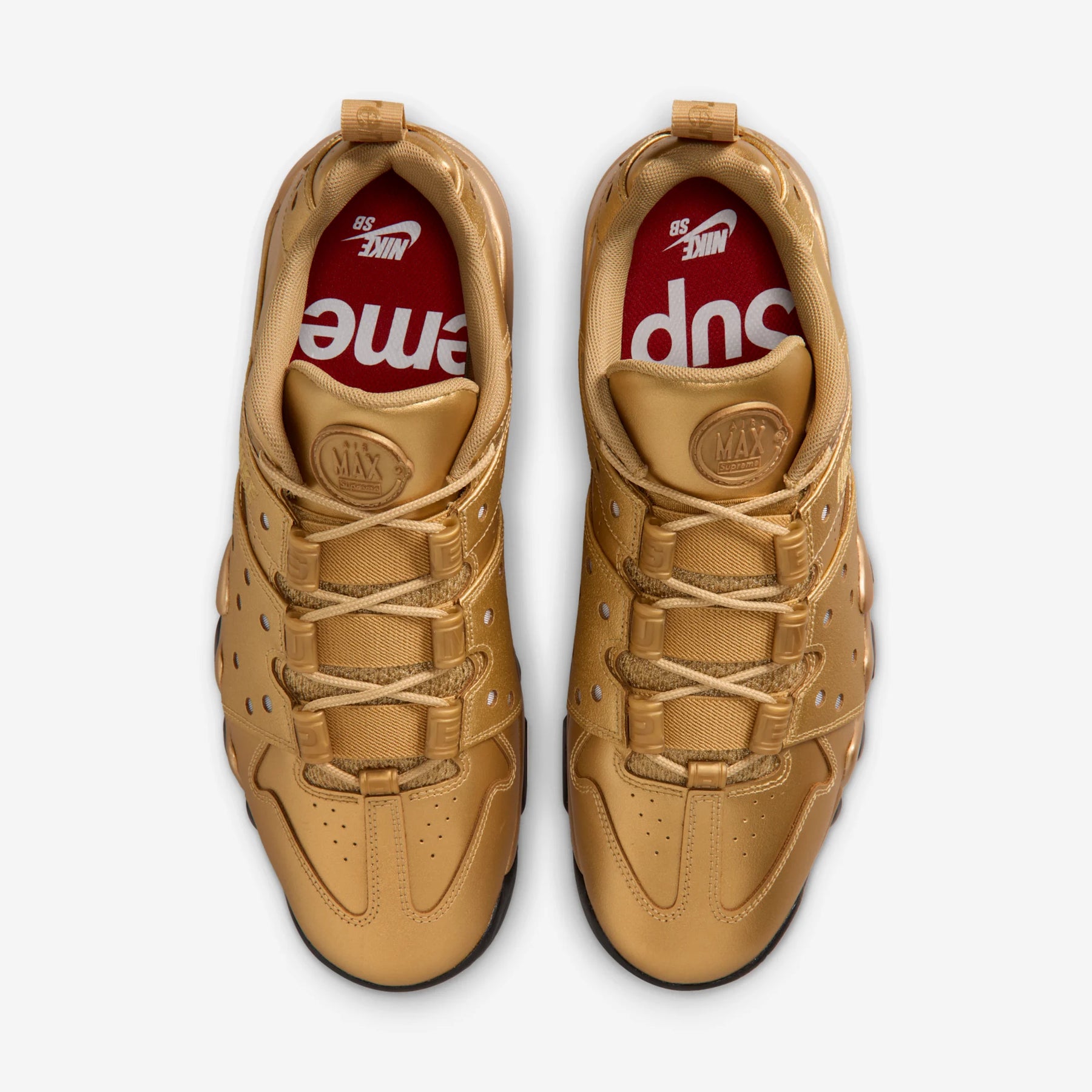 NIKE SB AIR MAX 2 CB '94 LOW SUPREME METALLIC GOLD NIB