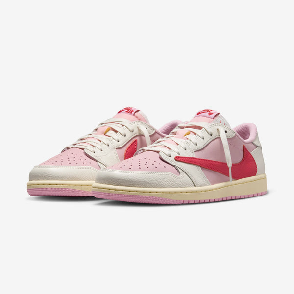 AIR JORDAN 1 RETRO LOW OG SP TRAVIS SCOTT SAIL TROPICAL PINK NIB