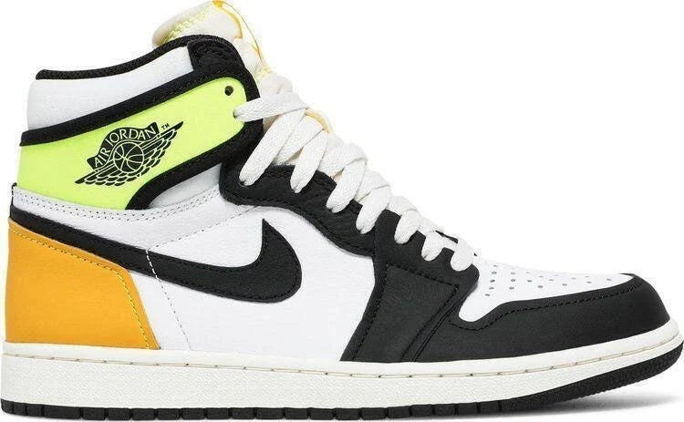 AIR JORDAN 1 RETRO HIGH WHITE BLACK VOLT UNIVERSITY GOLD NIB