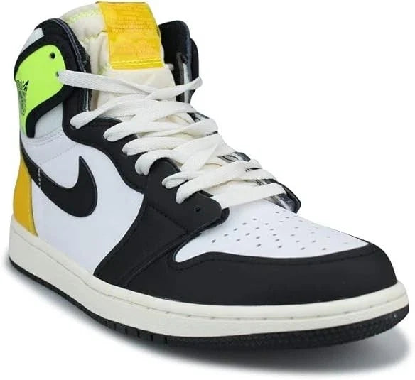 AIR JORDAN 1 RETRO HIGH WHITE BLACK VOLT UNIVERSITY GOLD NIB